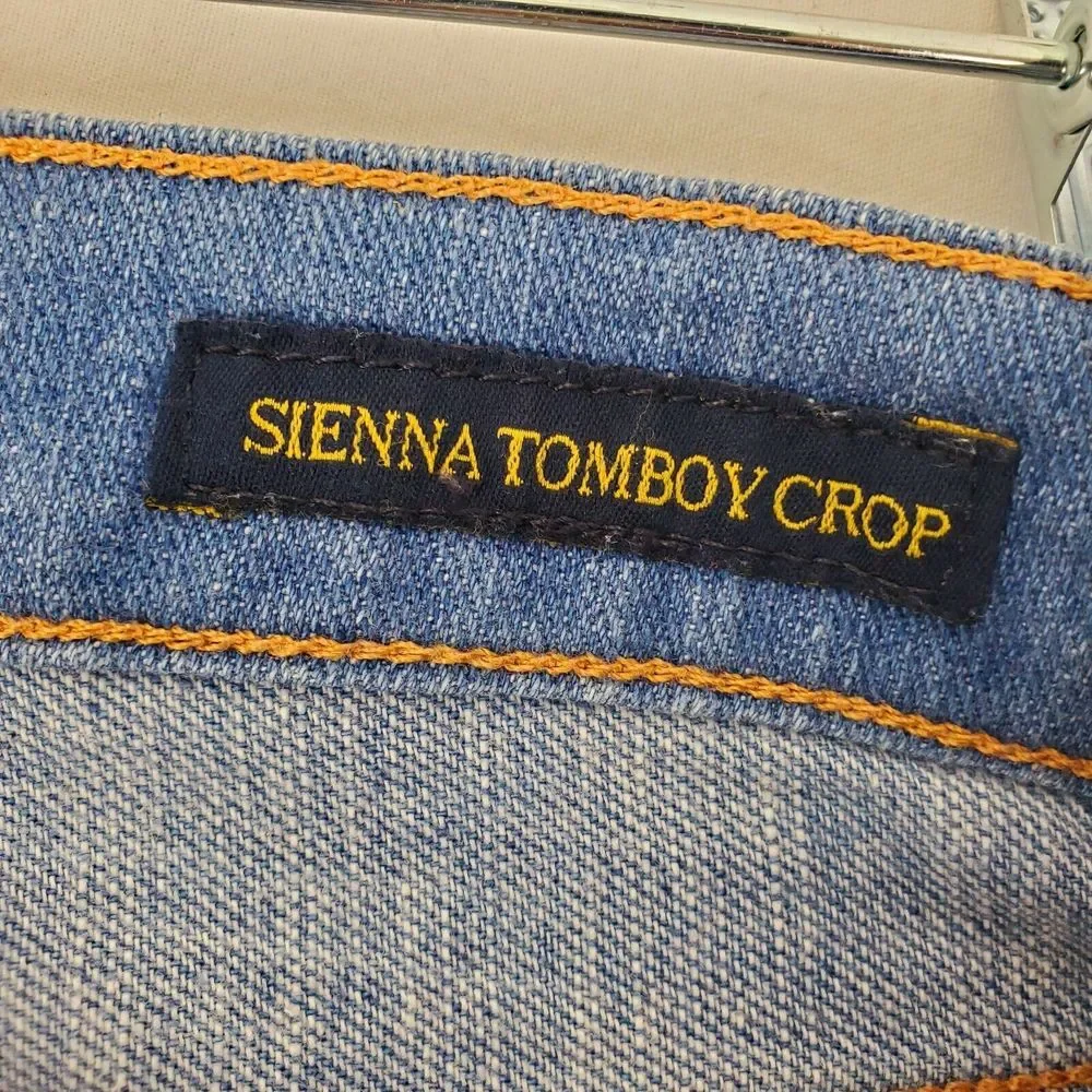 Lucky‎ Brand Sienna Tomboy Jean Shorts Size 00/24 Medium Wash Button Fly